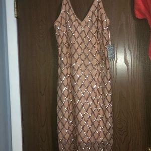 Sequin glitter midi dress